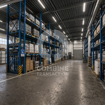 Hochregallager mit ca. 2.000 m² in Flughafennähe zu vermieten - combine Transaction