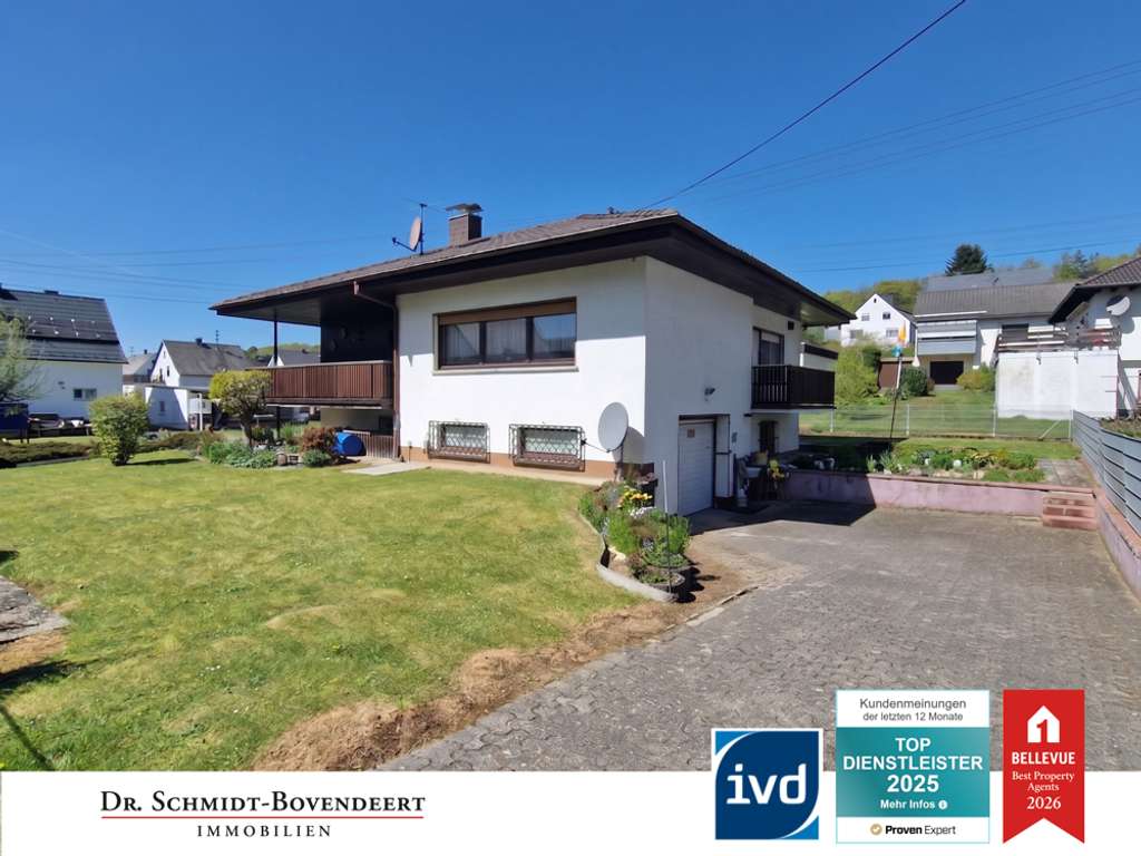 Immobilie in Bad Marienberg (Westerwald) - Gepflegtes Einfamilienhaus im Bungalowstil mit schönem Grundstück in Langenbach! - Bild 0