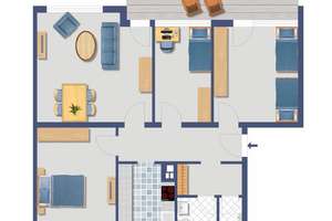Provisionsfreie Kapitalanlage!!. Vermietete 4 Zimmer Wohnung in Bonn-Lannesdorf – Floßweg 86, 53179 Lannesdorf, Bonn – Vorschaubild 4