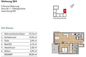 Moderner Neubau mit Parkett, exklusivem Bad, Balkon und EBK! – Hans-Driesch-Straße 56, 4179 Leutzsch, Leipzig – Vorschaubild 12