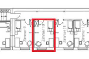 Ein helles Zimmer mit Hochebene im ruhigen Gemeinschaftshaus – Blumenthalstraße 70a, 47058 Duisburg – Vorschaubild 2