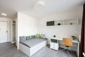 Vollständig möbliertes Studio-Apartment in der Bahnstadt zur Miete von August bis September.