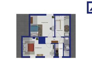 Freistehendes Ziegelhaus am Grafental – großes Grundstück, Kamin mit Gestaltungspotenzial – 40235 Flingern Nord, Düsseldorf – Vorschaubild 9