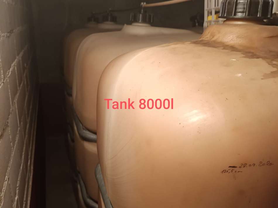 8000 l Öltanks