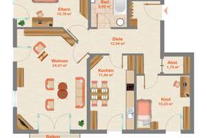 Bezugsfrei: einladende 3-Zi.-Whg. im 1. OG mit Balkon und Aufzug – Die vollständige Adresse der Immobilie erhältst du vom Anbieter., 85276 Pfaffenhofen an der Ilm – Vorschaubild 10