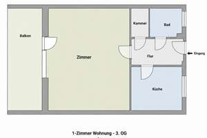 Direkt am Park - Vermietete Wohnung (3. OG) in ruhiger Lage mit Balkon - Fernwärme - – Am Gemeindepark 42, 12249 Lankwitz, Berlin – Vorschaubild 18