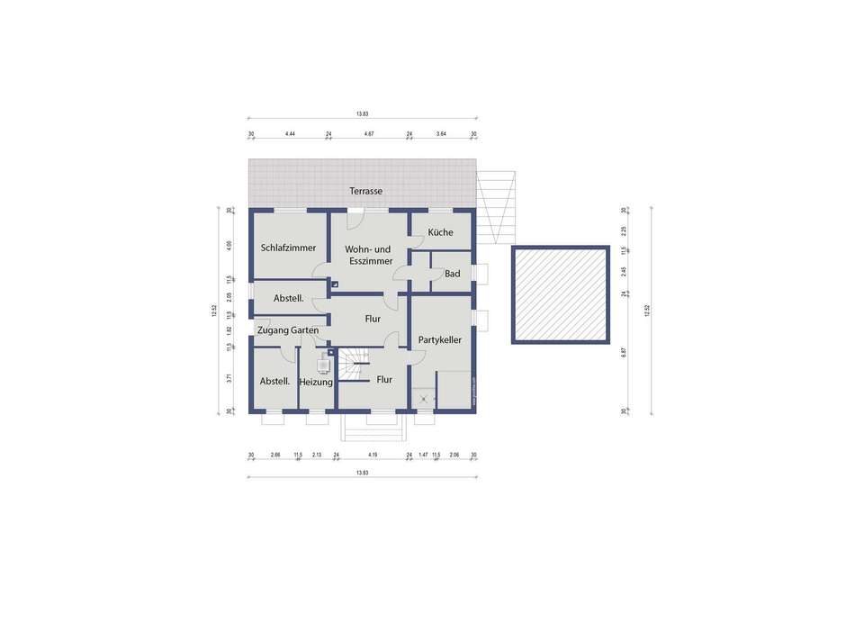 Grundriss Gartengeschoss
