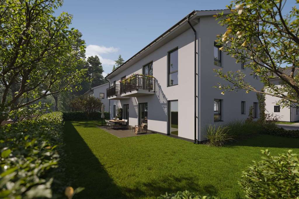 Neubau-Doppelhaus für zwei Familien inkl. Grundstück in Bernau: Mit Fußbodenheizung, Wärmepumpe usw.