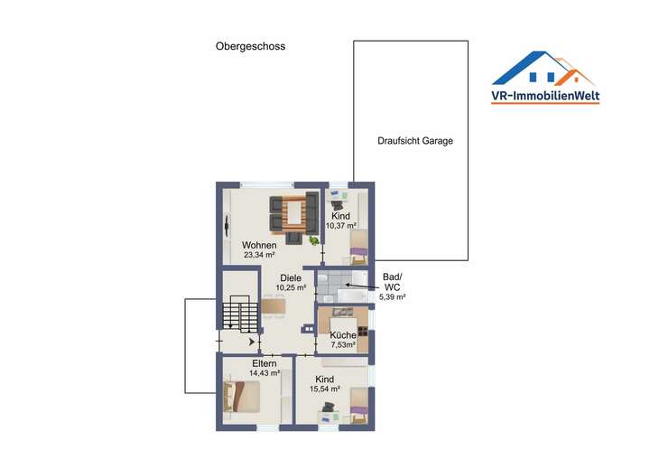 Grundriss Obergeschoss