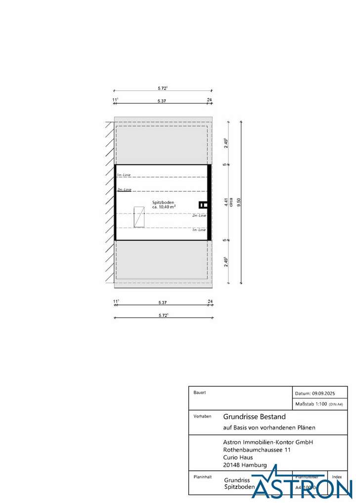 04 Grundriss Spitzboden