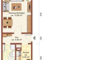 1-Zimmer-Glück! Zentral Wohnen in Löbau! – Birkenweg 4, 2708 Löbau – Vorschaubild 5
