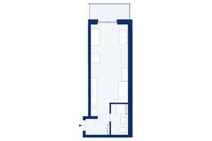 B20: 1-Zimmerwohnung im 2. OG mit Balkon zur Gartenseite – Hausdorffstraße 348, 53129 Dottendorf, Bonn – Vorschaubild 3