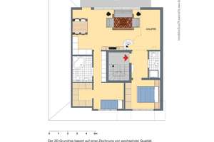 INPREX-IMMO GmbH - Helles Penthouse mit ruhigem Süd-Westbalkon, Kamin, 2 Bäder, Galerie etc.