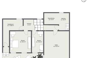 Charmanter Bungalow mit Split-Level-Architektur und großem Entwicklungspotenzial in Gräfelfing – Die vollständige Adresse der Immobilie erhältst du vom Anbieter., 82166 Gräfelfing – Vorschaubild 17