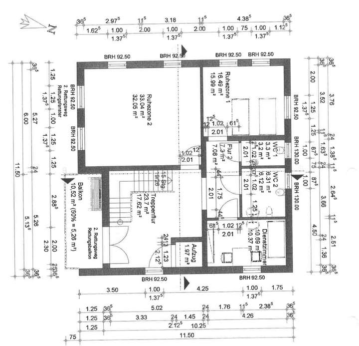 Grundriss 1. Obergeschoss