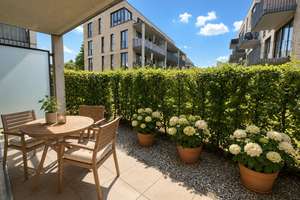 Beverbäker Wiesen - gemütliches KUBOX-Apartment mit großer Terrasse und Einbauküche