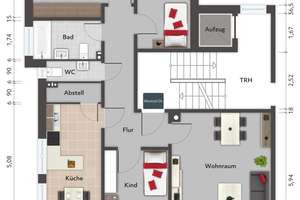Gepflegte Etagenwohnung zum Kauf mit Balkon in Hamburg Stellingen - Wentzel Dr. – Die vollständige Adresse der Immobilie erhältst du vom Anbieter., 22525 Stellingen, Hamburg – Vorschaubild 2