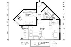 AIGNER - Sommerbalkon & Wintergarten: Schöne, renovierte Wohnung mit Blick ins Grüne – Die vollständige Adresse der Immobilie erhältst du vom Anbieter., 80939 Freimann, München – Vorschaubild 8