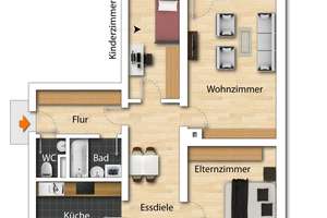 Großzügige 3-Zimmer-Hochparterre Wohnung mit Einbauküche zum fairen Preis! – Die vollständige Adresse der Immobilie erhältst du vom Anbieter., 89312 Günzburg – Vorschaubild 17