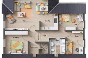 Ein tolles Zuhause für zwei Familien – einfach zweimalig – Die vollständige Adresse der Immobilie erhältst du vom Anbieter., 76359 Marxzell – Vorschaubild 7