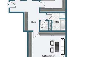 Alleine oder zu zweit - diese charmante Wohnung mit Südbalkon passt! – Die vollständige Adresse der Immobilie erhältst du vom Anbieter., 45134 Stadtwald, Essen – Vorschaubild 16