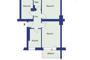 Helle 2,5-Z.-Wohnung mit Balkon u. Tageslichtbad für Selbstrenovierer – WBS-Berechtigung 100 bis 140 – Gartenfelder Str. 114B, 13599 Haselhorst, Berlin – Vorschaubild 9