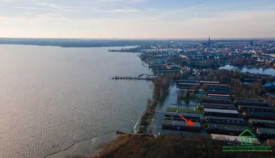 Bild von Bootshaus Ober- und Unterlieger mit Boot & direktem Wasserzugang in Schwerin - provisionsfrei