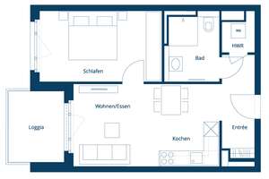 Moderne 2-Zi.-Wohnung am Wasser mit großer Loggia und durchdachtem Grundriss – Am Magazin  5, 14473 Südliche Innenstadt, Potsdam – Vorschaubild 15