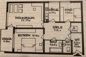 3-Zimmer-Wohnung mit Balkon in Regensburg – Weinweg 47, 93049 Westenviertel, Regensburg – Vorschaubild 2