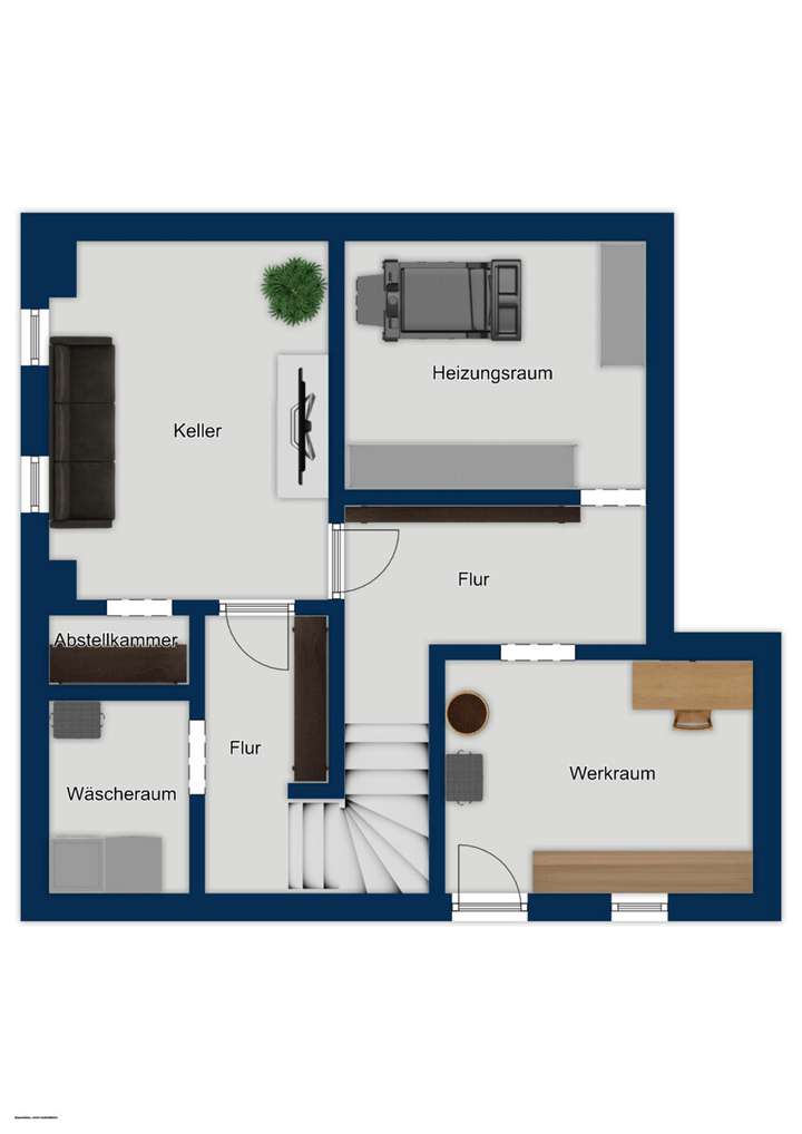 Grundriss Kellergeschoss - Exp