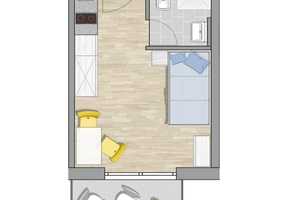 Für SchülerInnen, StudentInnen und Auszubildende - möbliertes Apartment mit Balkon – Firnhaberstr. 12a, 86159 Augsburg – Vorschaubild 5