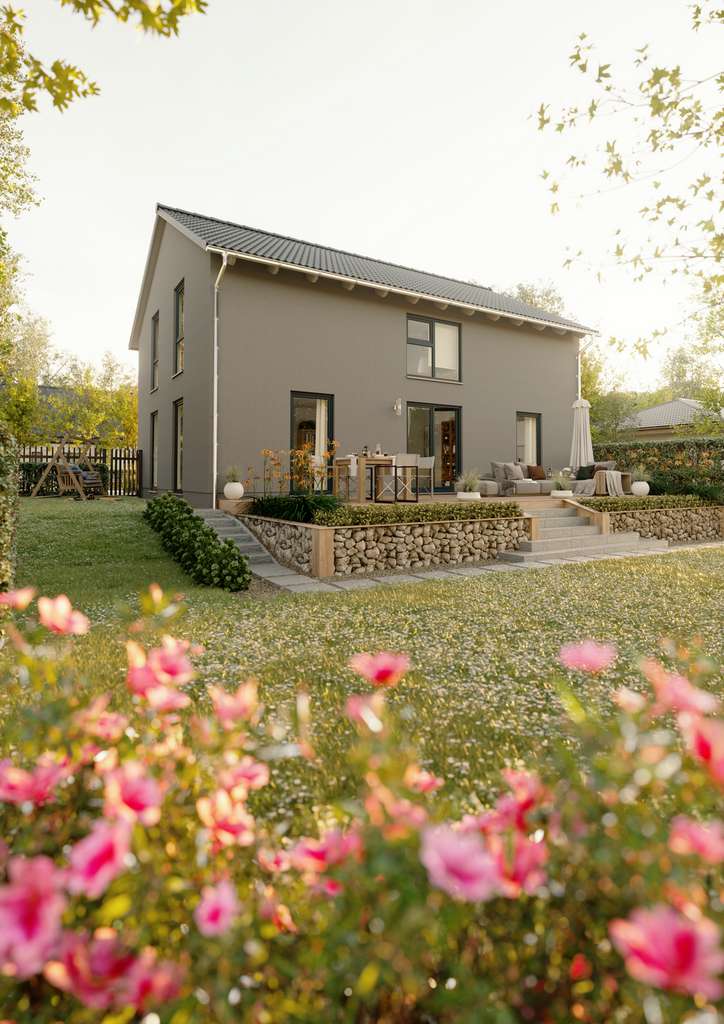 Immobilie in Krauthausen - Mit Grundstück: Zeitlose Eleganz im modernen Town & Country Landhaus in Krauthausen - Bild 1