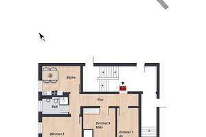 Zimmer innerhalb einer 3er-WG // EG links – Heinrich-Heine-Str. 1, 38440 Stadtmitte (Ortsteil), Wolfsburg – Vorschaubild 5