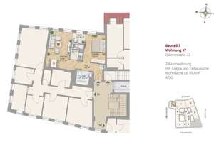 Schickes Apartement am Neumarkt mit Loggia, EBK, Wanne, Klimatisierung! – Galeriestraße 22, 1067 Innere Altstadt, Dresden – Vorschaubild 10