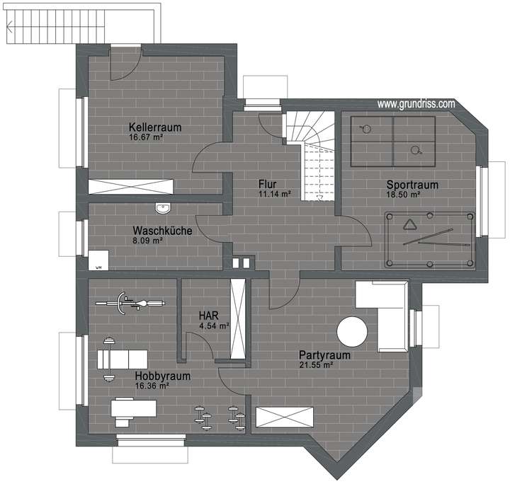 Grundriss Kellergeschoss