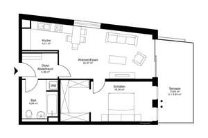 Exklusives Wohnen im Grünen: 2-Zimmer-Wohnung mit eigener Terrasse im Herzen von München-Lehel – Die vollständige Adresse der Immobilie erhältst du vom Anbieter., 80538 Englischer Garten, München – Vorschaubild 10