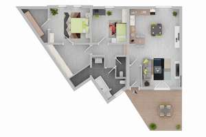 3,5-Zimmer-Gartenwohnung mit Terrasse – Die vollständige Adresse der Immobilie erhältst du vom Anbieter., 70597 Degerloch (Ortsteil), Stuttgart – Vorschaubild 12