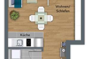  Möblierte Singlewohnung in bester City-Lage! – Die vollständige Adresse der Immobilie erhältst du vom Anbieter., 60326 Gallus, Frankfurt am Main – Vorschaubild 3