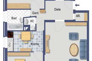 4-Zimmer WG-vermietete Wohnung in Düsseldorf-Eller – ca. 1.850 € Warmmiete – Die vollständige Adresse der Immobilie erhältst du vom Anbieter., 40231 Eller, Düsseldorf – Vorschaubild 13