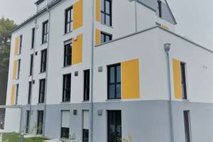  Neubau, Küche  und Balkon: exklusive 1-Zimmer-Terrassenwohnung in Augsburg