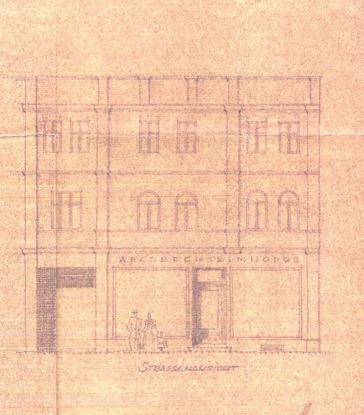 Grundrisse Ansicht 1950