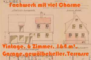 Schatztruhe am Pommeranzengarten zum Renovieren mit Garage und Dachterrasse. – Böblingen (Kreis) – Vorschaubild 1