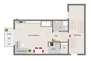 Helles 1-Zimmer-Apartment mit Einbauküche und Balkon

 – Die vollständige Adresse der Immobilie erhältst du vom Anbieter., 97078 Versbach, Würzburg – Vorschaubild 7