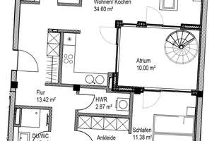 Preisgünstige, individuelle 4-Zimmer-Dachgeschosswohnung mit EBK, Balkon und Dachterrasse mit Aussic – 4103 Zentrum-Südost, Leipzig – Vorschaubild 6