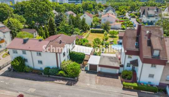 Bild von Für Gartenliebhaber. Einfamilienhaus auf Erbpacht-Südgrundstück. In F-Goldstein