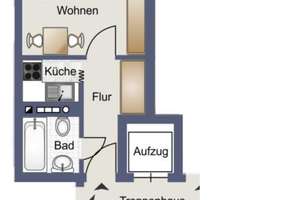N-Marienberg: Top-möbliertes 1-Zi-Apartment (5.OG m. L.) nähe Flughafen – Die vollständige Adresse der Immobilie erhältst du vom Anbieter., 90411 Mooshof, Nürnberg – Vorschaubild 12