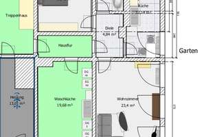 Komplett sanierte, helle und ruhige Souterrain-Wohnung in gepflegtem 9-Familienhaus, provisionsfrei – Im Rheintal 14, 50997 Meschenich, Köln – Vorschaubild 9