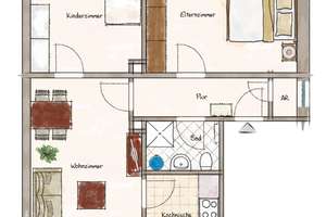 3-Zimmer-Mietwohnung sofort verfügbar! – Die vollständige Adresse der Immobilie erhältst du vom Anbieter., 88161 Lindenberg im Allgäu – Vorschaubild 8