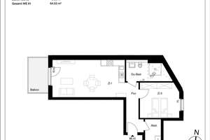 Großzügige 2-Zimmer-Wohnung mit Balkon und offenem Wohnbereich – Neusser Straße  367 c, 50733 Nippes (Ortsteil), Köln – Vorschaubild 10