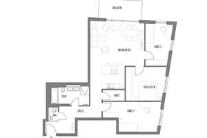 Raum für die ganze Familie: Moderne 4-Zimmer-Wohnung mit Gäste‑WC, Abstellkammer und sonnigem Balkon – Peretshofener Str. 5, 81479 Thalkirchen, München – Vorschaubild 2